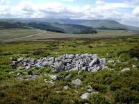 Approaching Hendre Quarry with Pen y Fan in distance
