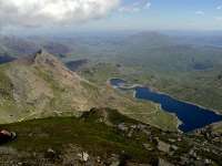 Crib Goch and Llyn Llydaw from Snowdon