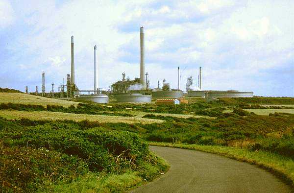 Oil Refinery near Angle Bay