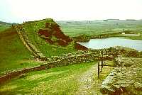 Milecastle 42 west from Cawfield Crags - Hadrian's Wall