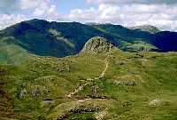 Pike O'Stickle and Bow Fell from Harrison Stickle