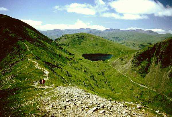 Seat Sandal and Grisedale Tarn from St Sunday Crag