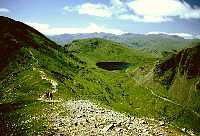 Seat Sandal and Grisedale Tarn from St Sunday Crag
