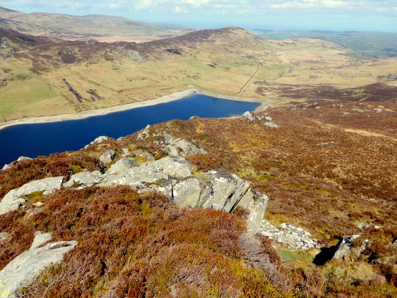Llyn Cowlyd Reservoir from Creigiau Gleision