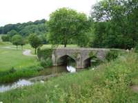 Neo-gothic bridge by Castle Combe Golf Course