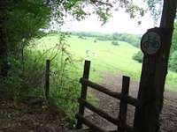 Improving scenery looking back along the route near Ford village