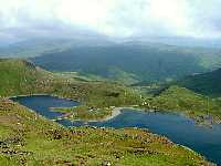 Llyn LLydaw from Pyg Track