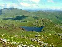 Llyn Cwmffynnon and Llyn Lockwood
from ascent of Glyder Fawr with Moel Siabod to left