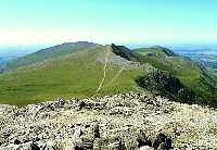 Y Garn from Glyder Fawr with Elidir Fawr
behind