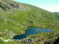Ffynnon Lloer on ascent of Pen yr Ole Wen