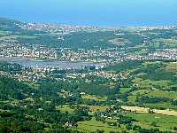 Conwy and its Castle from Tal y Fan