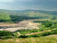 An Empty Torside Reservoir, Crowden and Black Hill